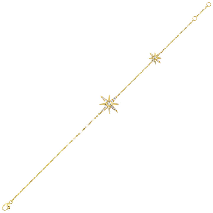 14Kt Yellow Gold Diamond 1/5Ctw Bracelet