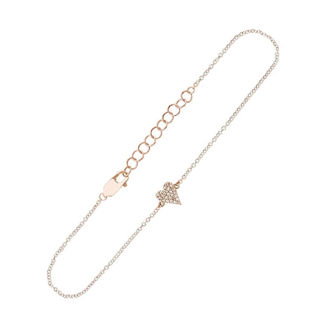 14Kt Rose Gold Diamond 1/20Ctw Bracelet
