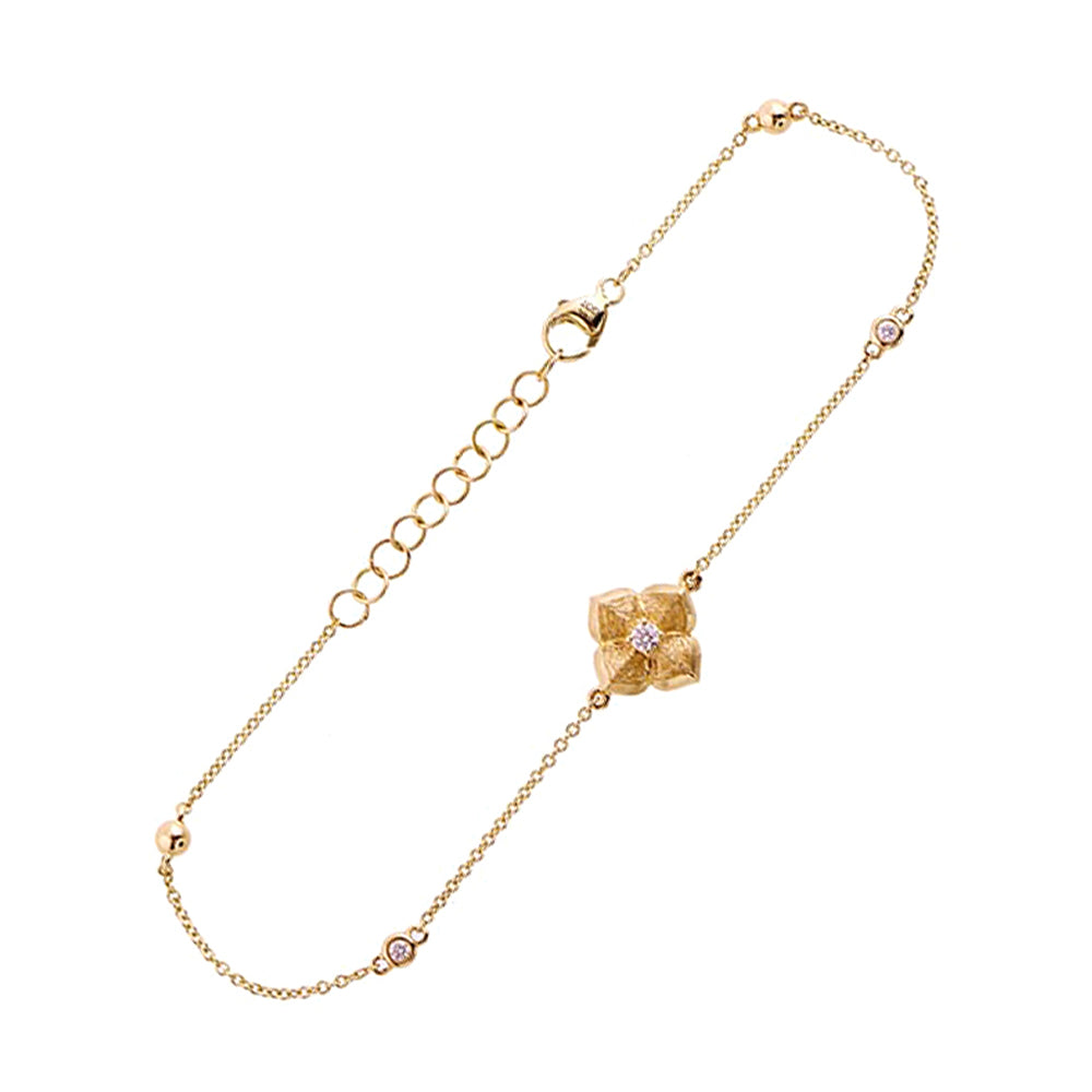 14Kt Yellow Gold Diamond 1/15CTW Bracelet