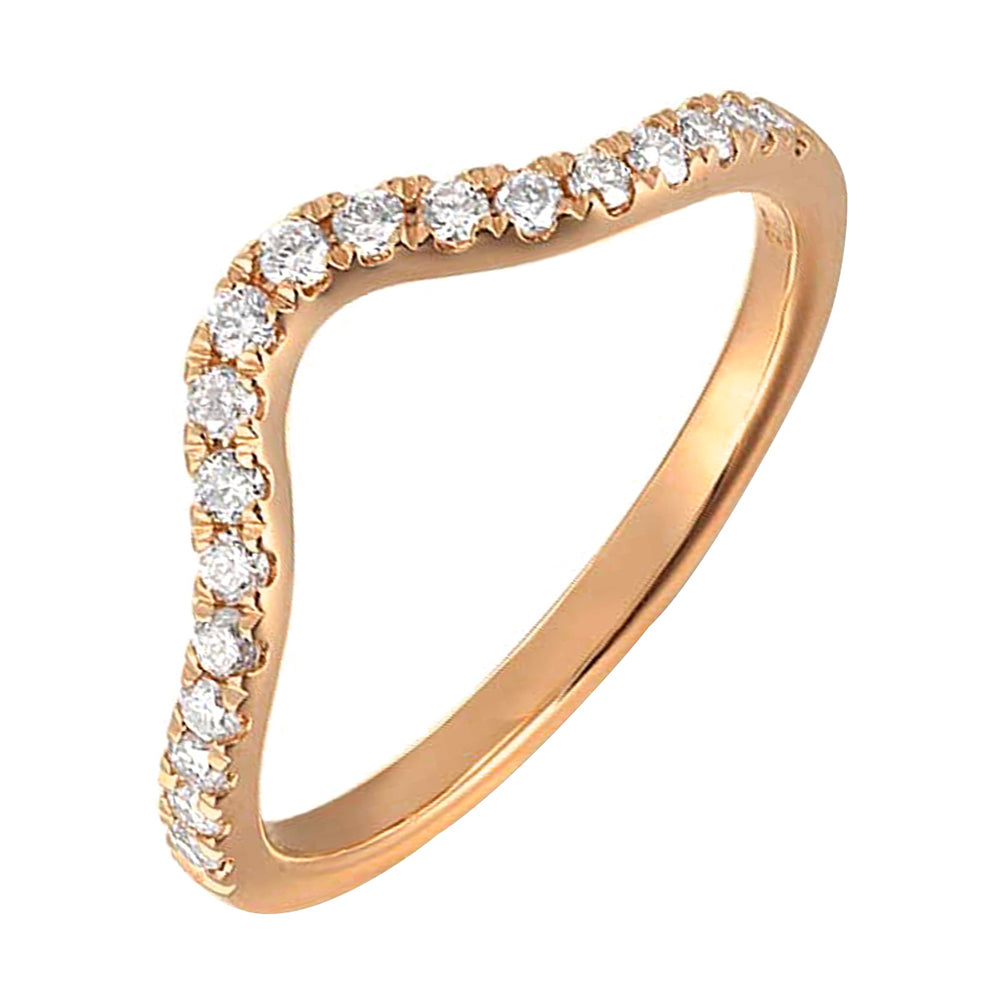 14Kt Rose Gold Diamond 1/4Ctw Ring