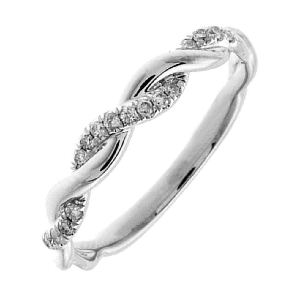 14Kt White Gold Diamond 1/10Ctw Ring