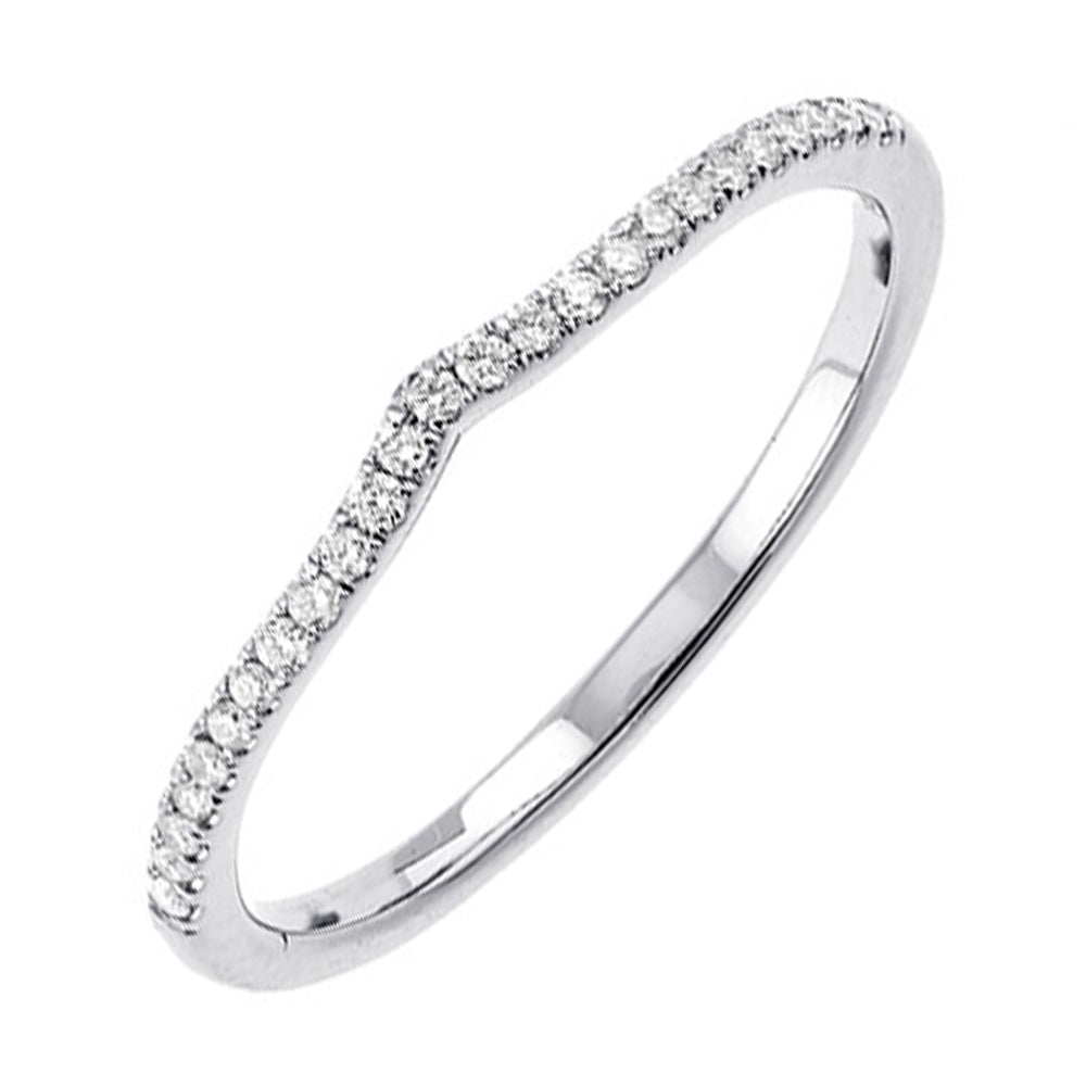 14Kt White Gold Diamond 1/8Ctw Ring