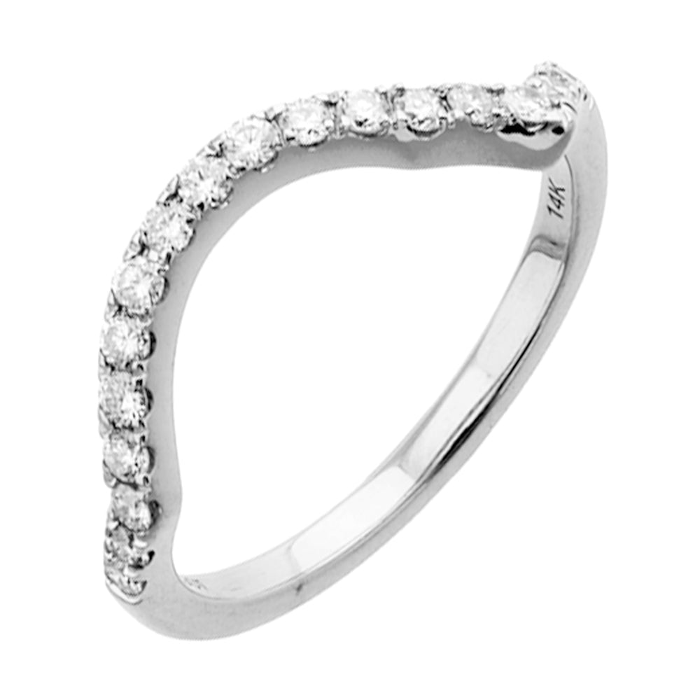 14Kt White Gold Diamond 1/4Ctw Ring