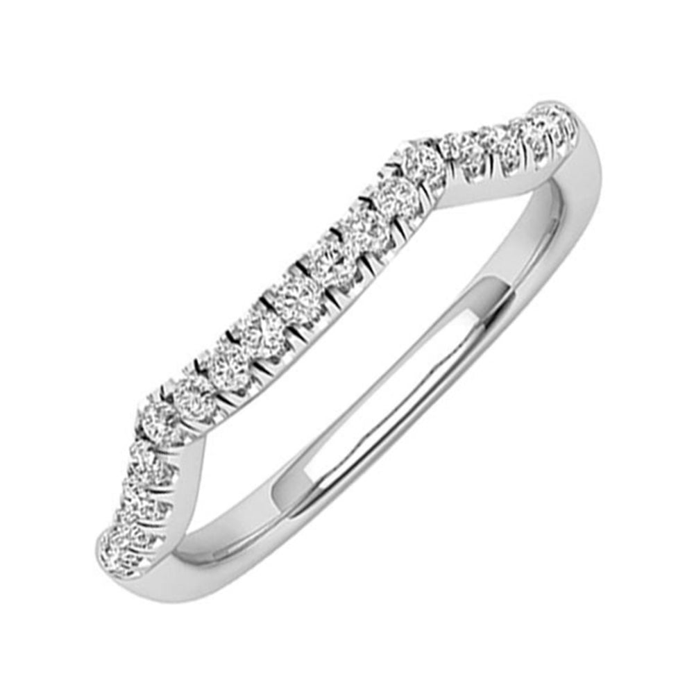 14Kt White Gold Diamond 1/8Ctw Ring