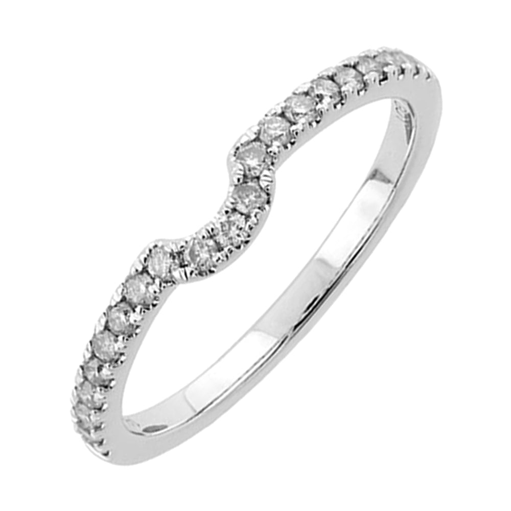 14Kt White Gold Diamond 1/4Ctw Ring