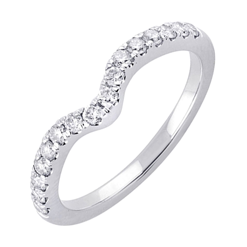 14Kt White Gold Diamond 1/4Ctw Ring