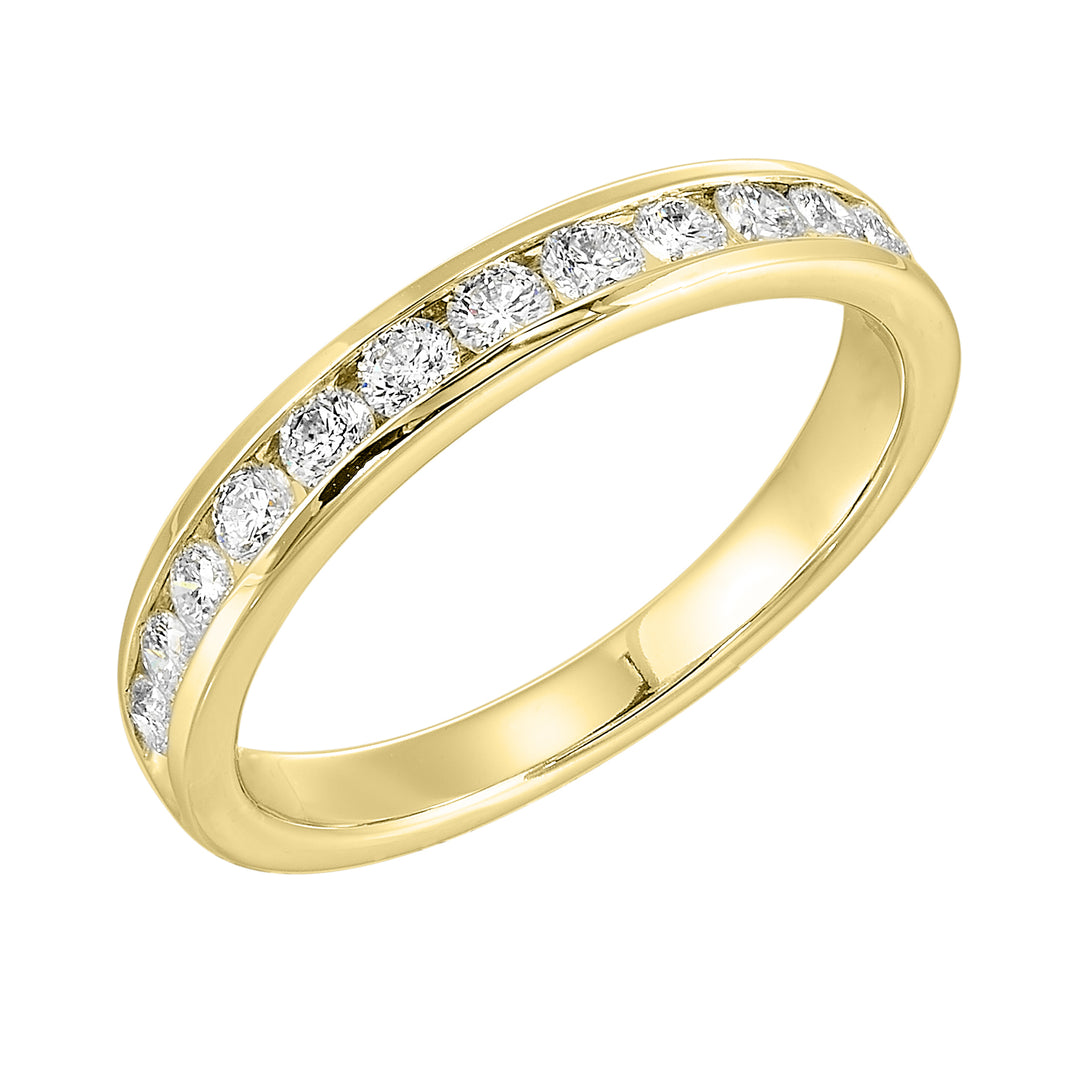 89 Facet 14Kt Yellow Gold Diamond 1/2Ctw Ring