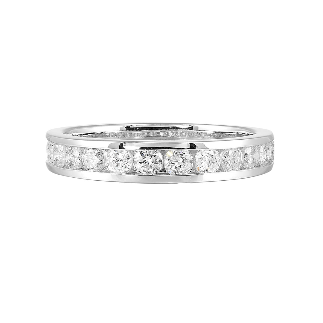 89 Facet 14Kt White Gold Diamond 3/4Ctw Ring
