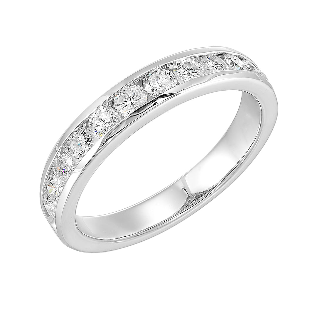 89 Facet 14Kt White Gold Diamond 3/4Ctw Ring