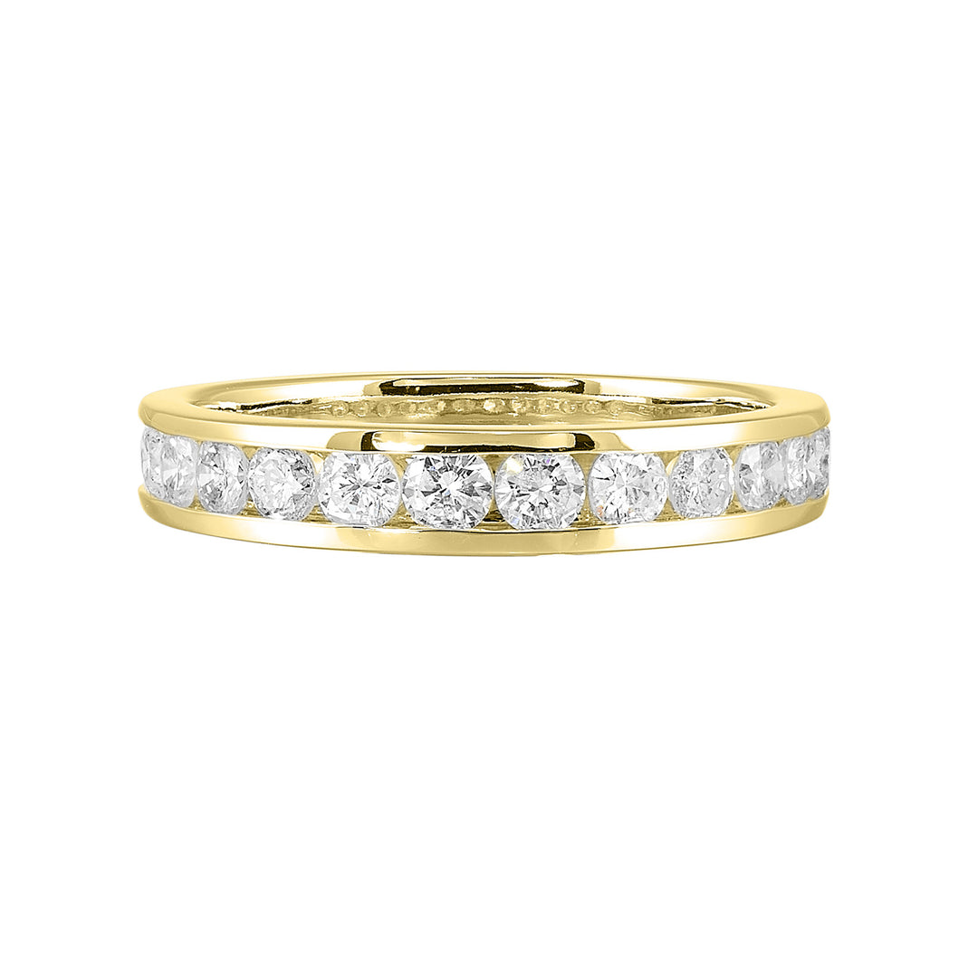 89 Facet 14Kt Yellow Gold Diamond 3/4Ctw Ring