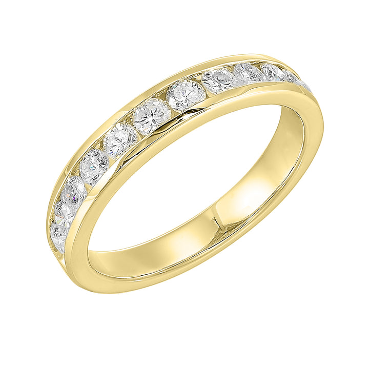 89 Facet 14Kt Yellow Gold Diamond 3/4Ctw Ring