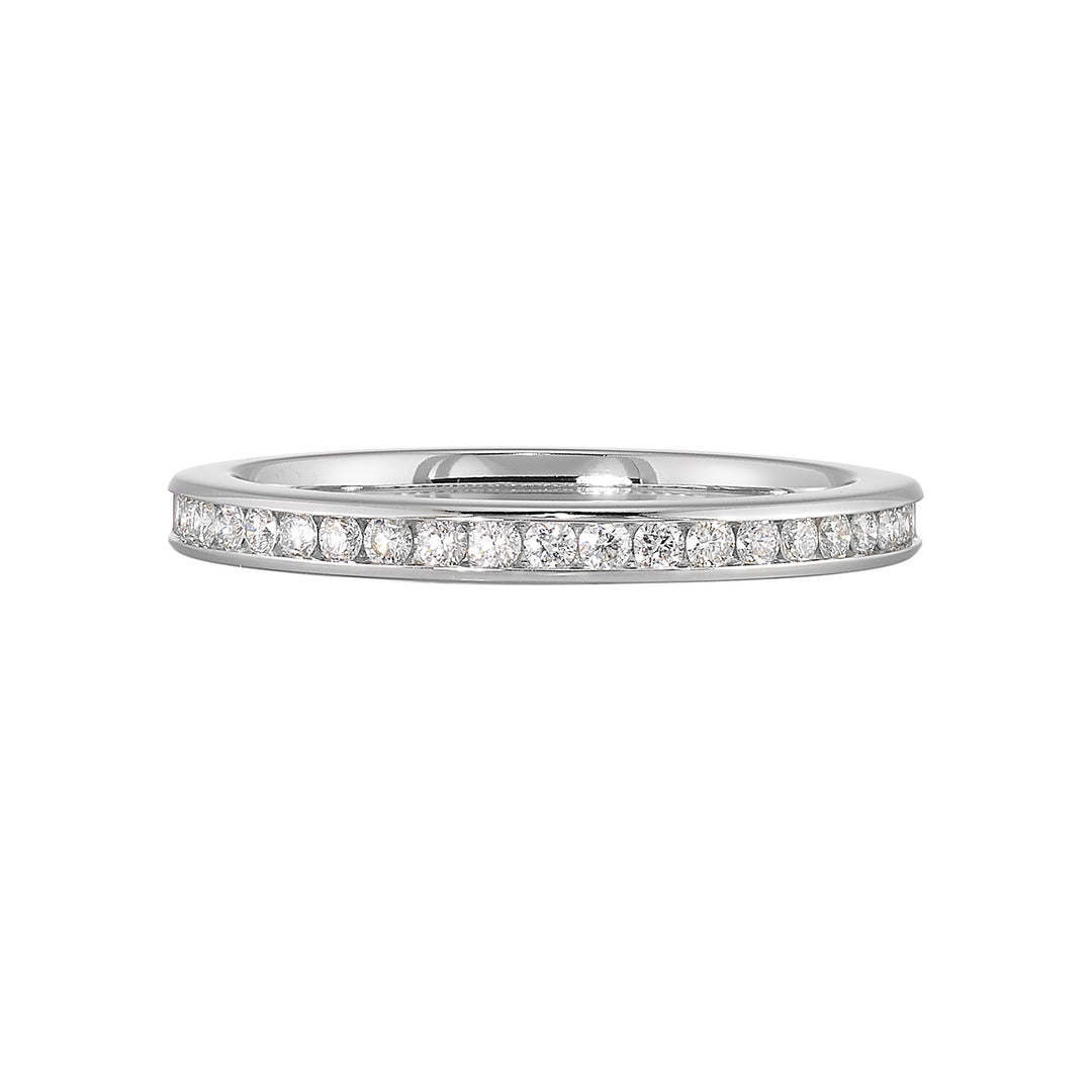 89 Facet 14Kt White Gold Diamond 1/4Ctw Ring