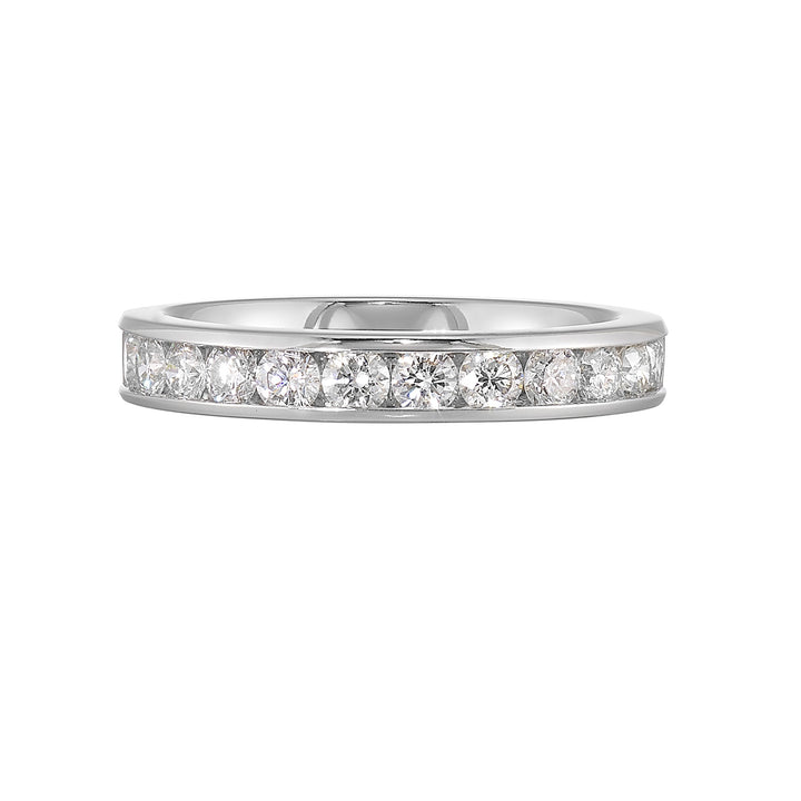 89 Facet 14Kt White Gold Diamond 3/4Ctw Ring