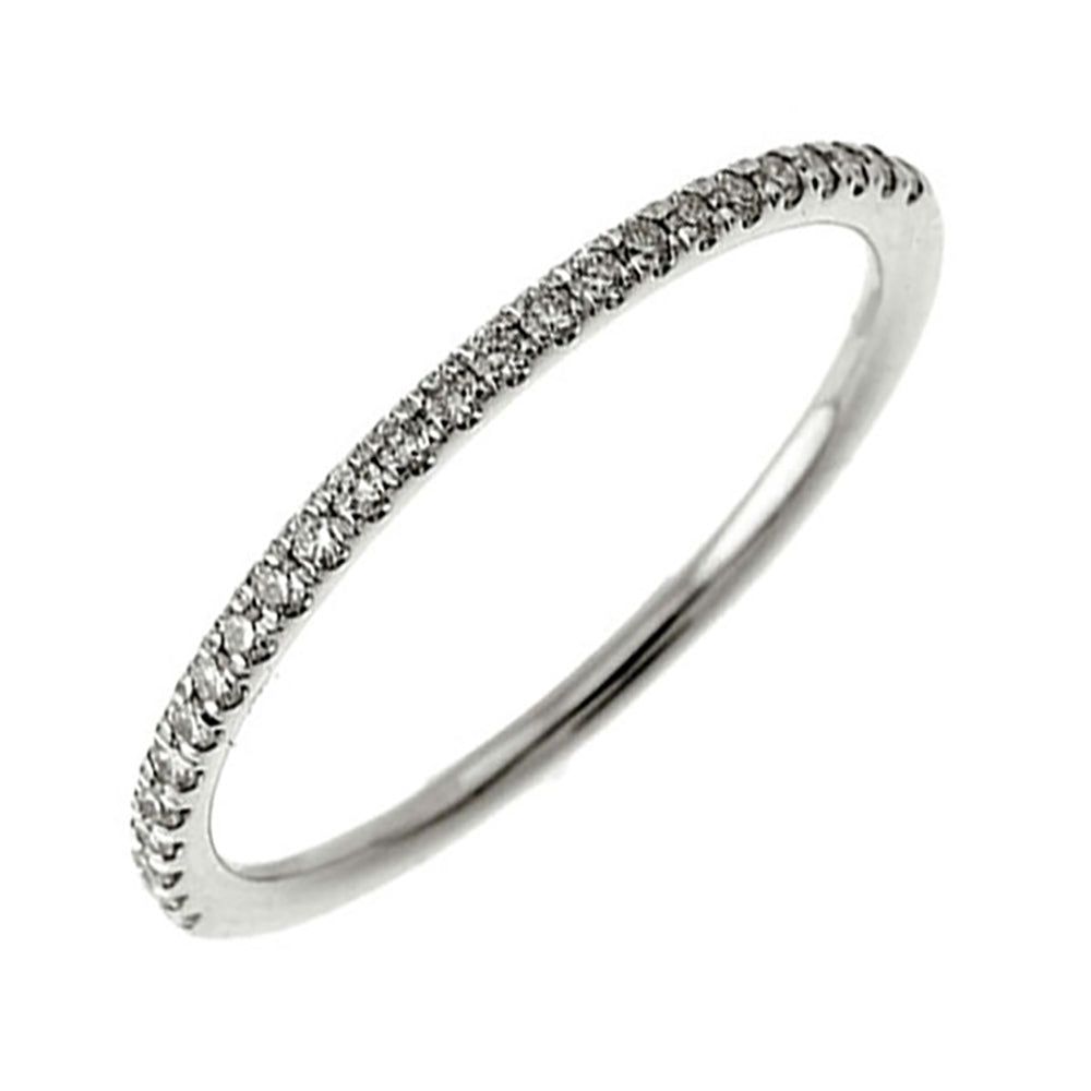 89 Facet 14Kt White Gold Diamond 1/7Ctw Ring
