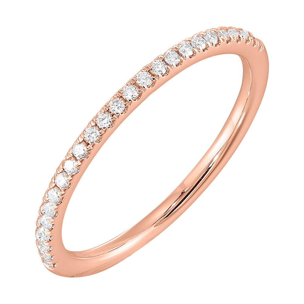 14Kt Rose Gold Diamond 1/7Ctw Ring