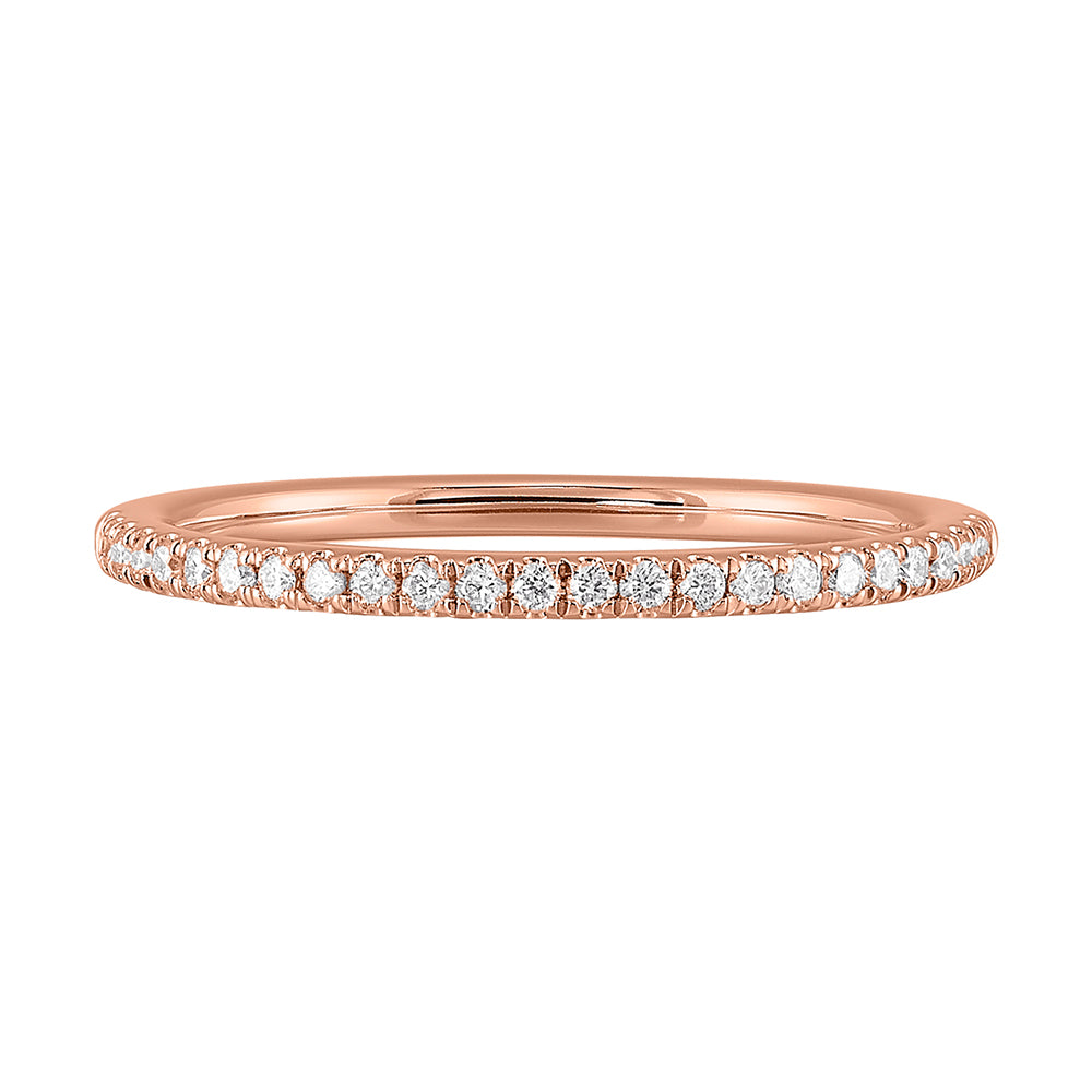 14Kt Rose Gold Diamond 1/7Ctw Ring