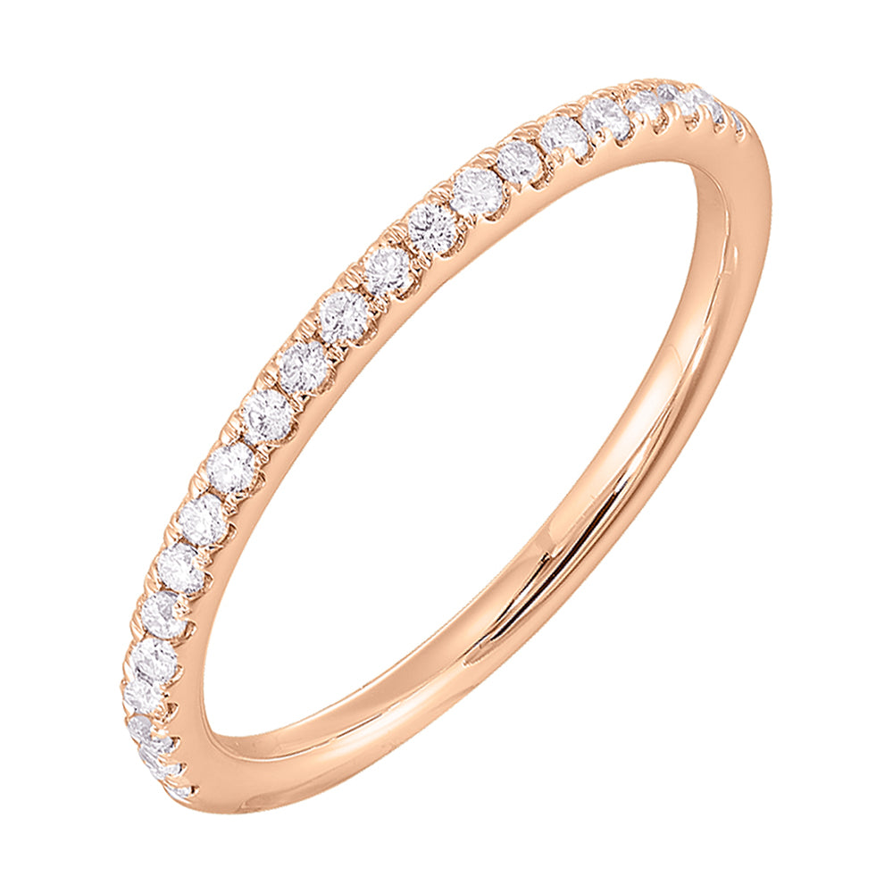 14Kt Rose Gold Diamond 1/5Ctw Ring