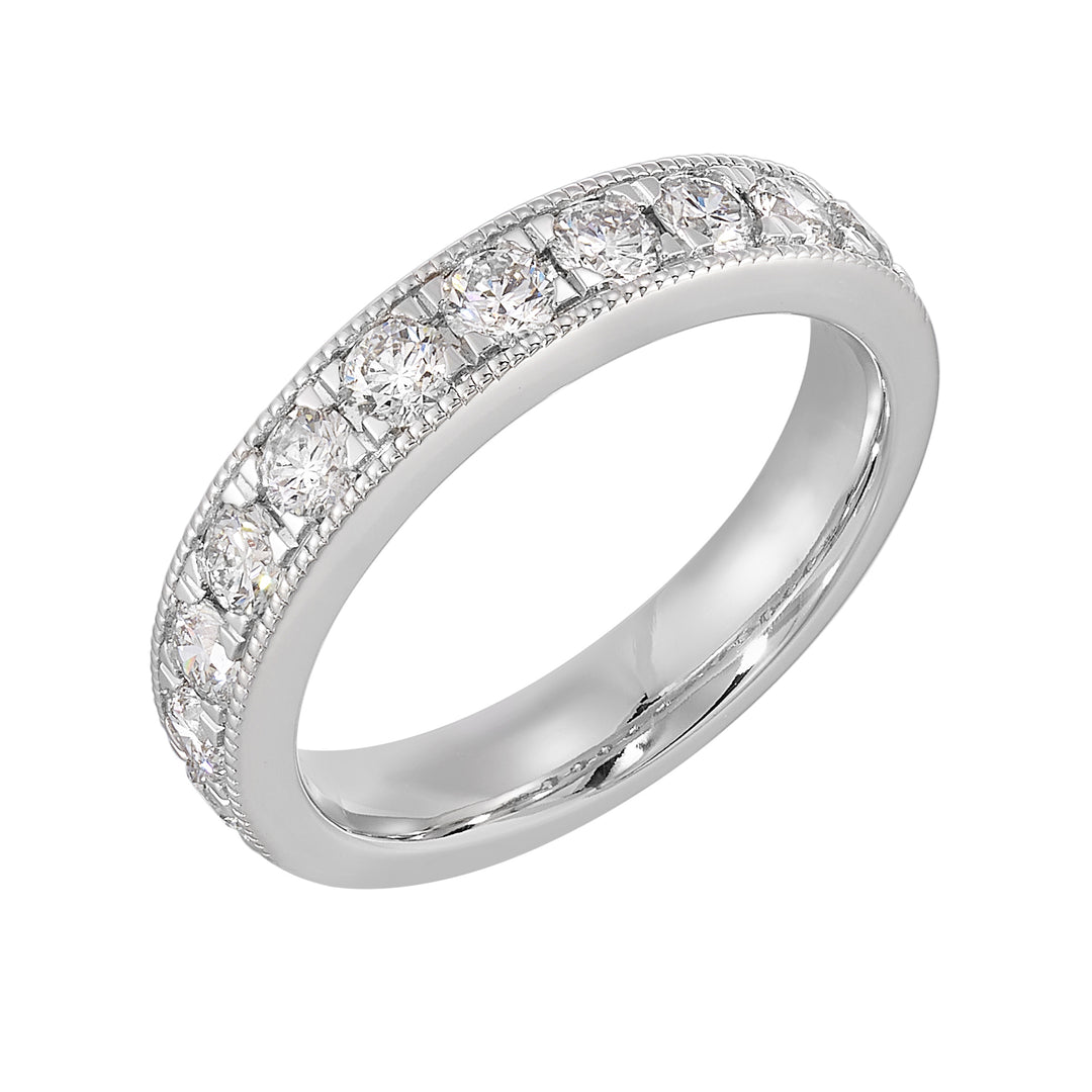89 Facet 14Kt White Gold Diamond 1Ctw Ring