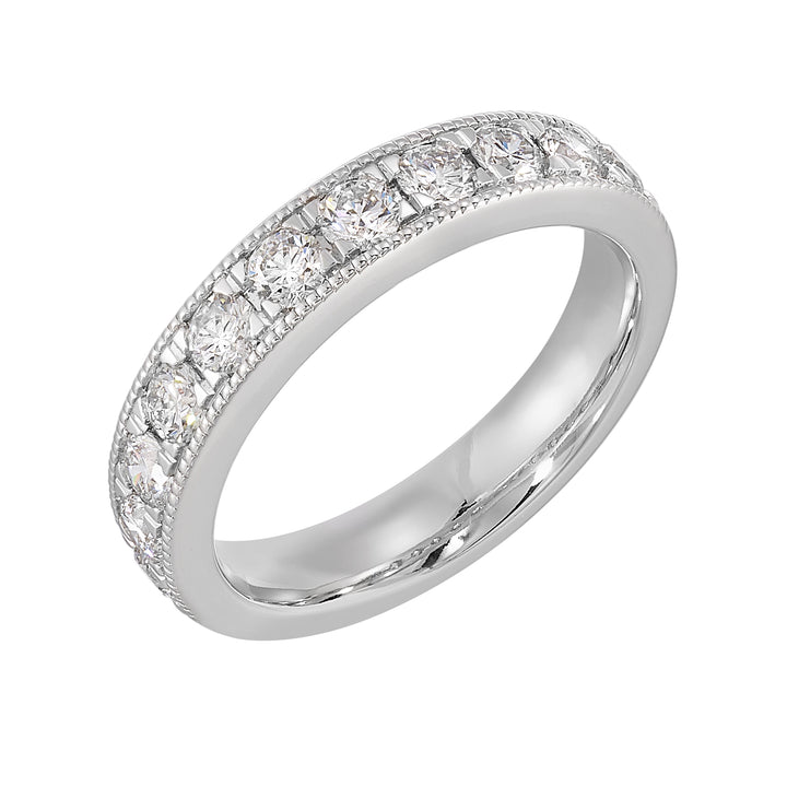 89 Facet 14Kt White Gold Diamond 1Ctw Ring