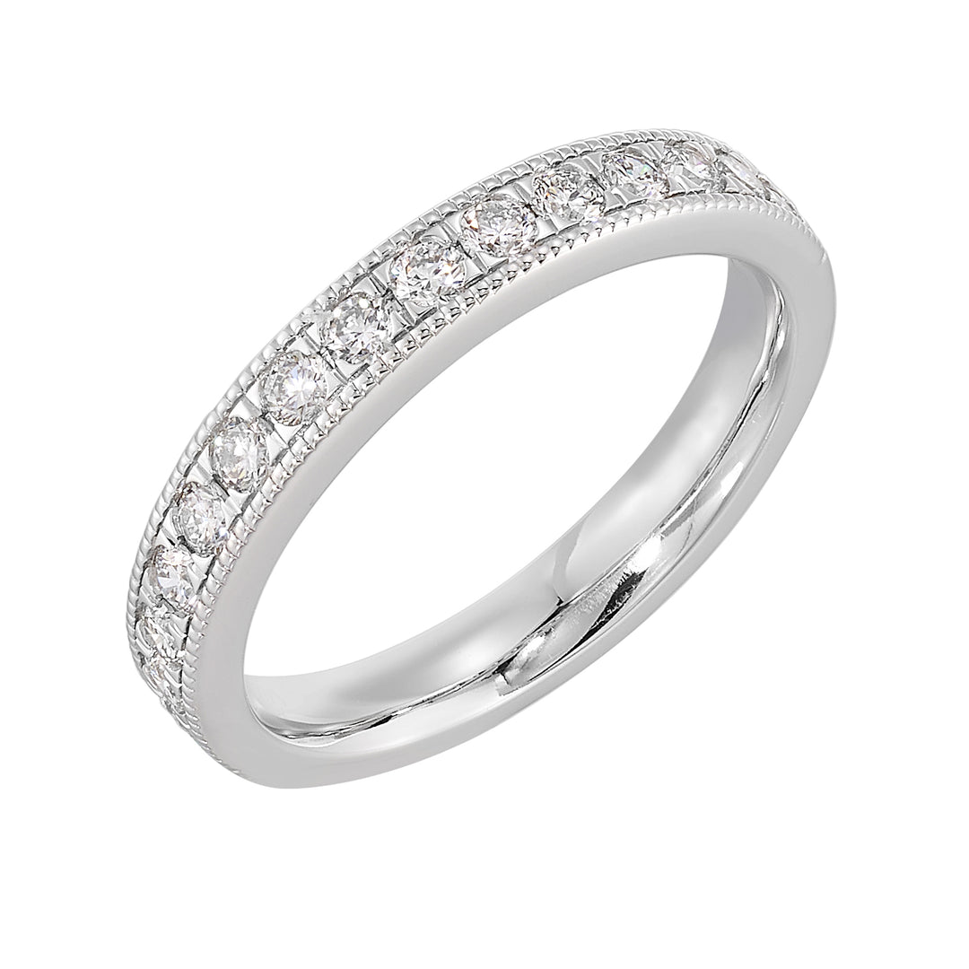 89 Facet 14Kt White Gold Diamond 1/2Ctw Ring