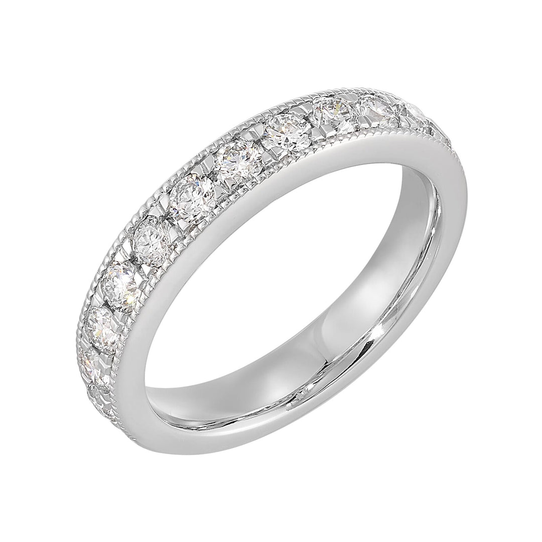 89 Facet 14Kt White Gold Diamond 3/4Ctw Ring
