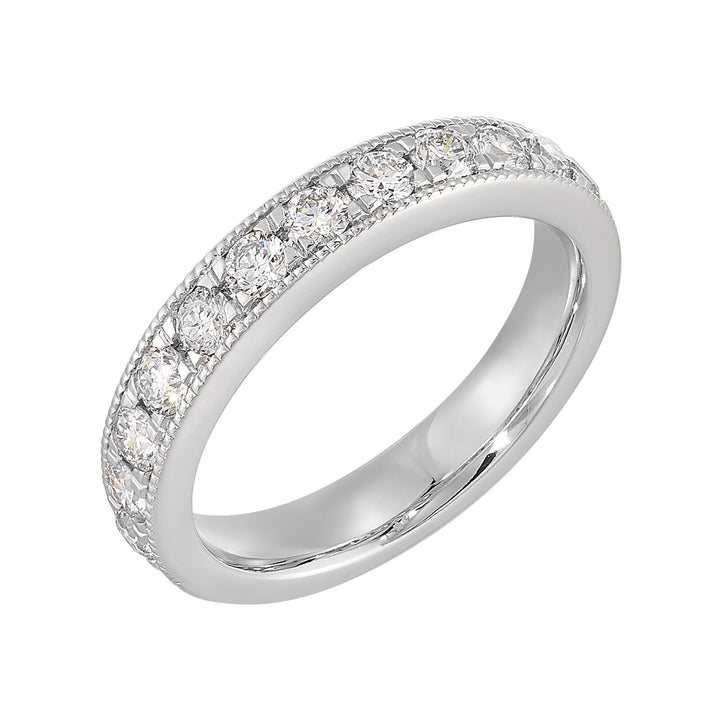 89 Facet 14Kt White Gold Diamond 3/4Ctw Ring