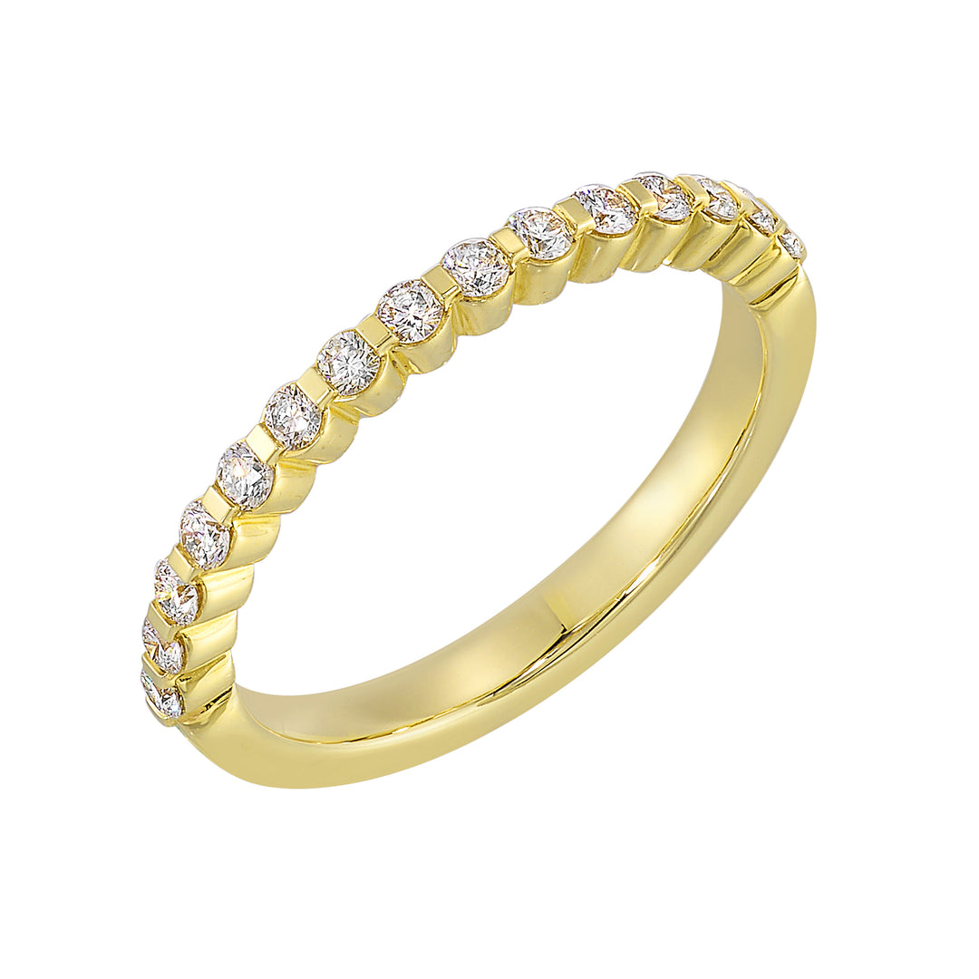 89 Facet 14Kt Yellow Gold Diamond 1/6Ctw Ring