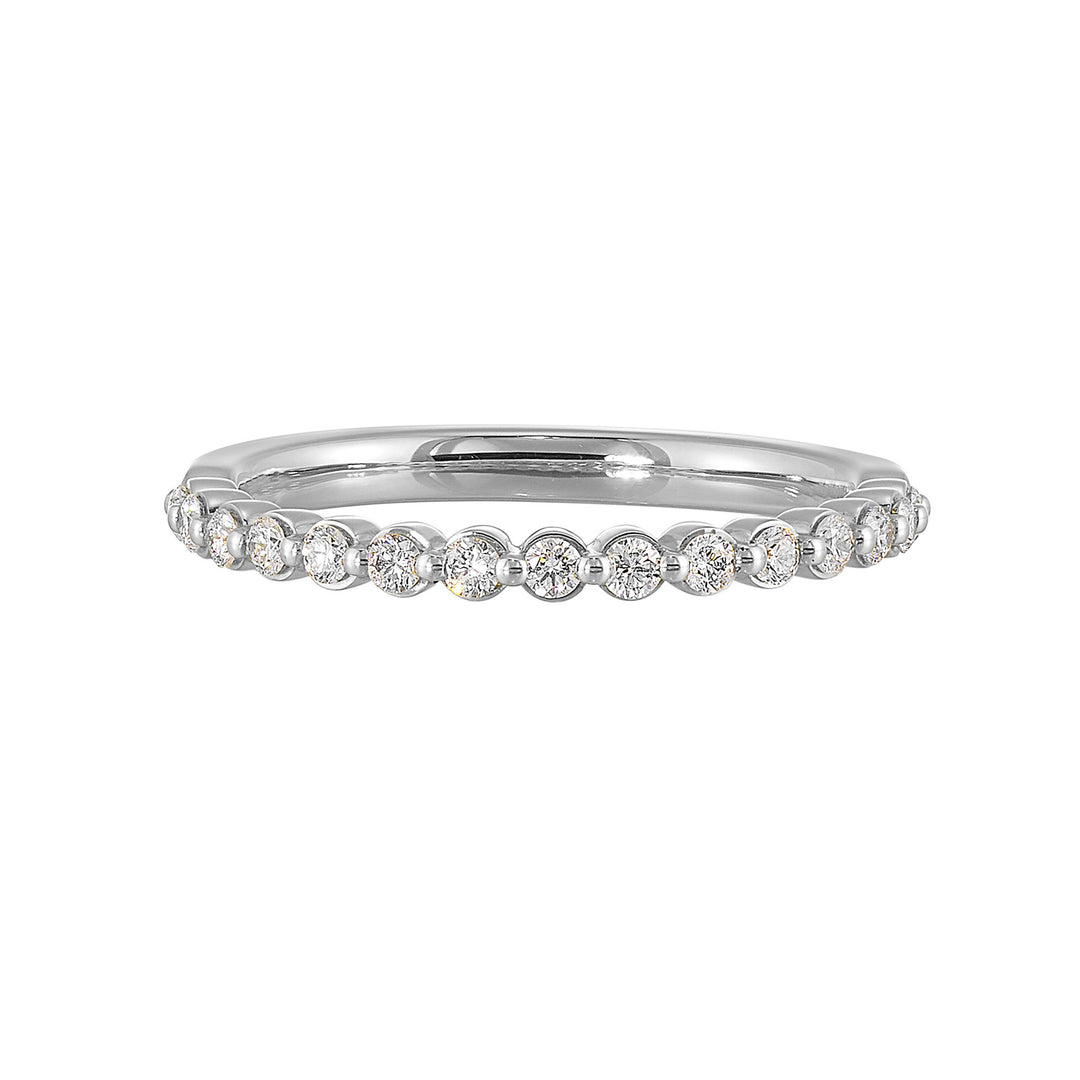 89 Facet 14Kt White Gold Diamond 1/4Ctw Ring