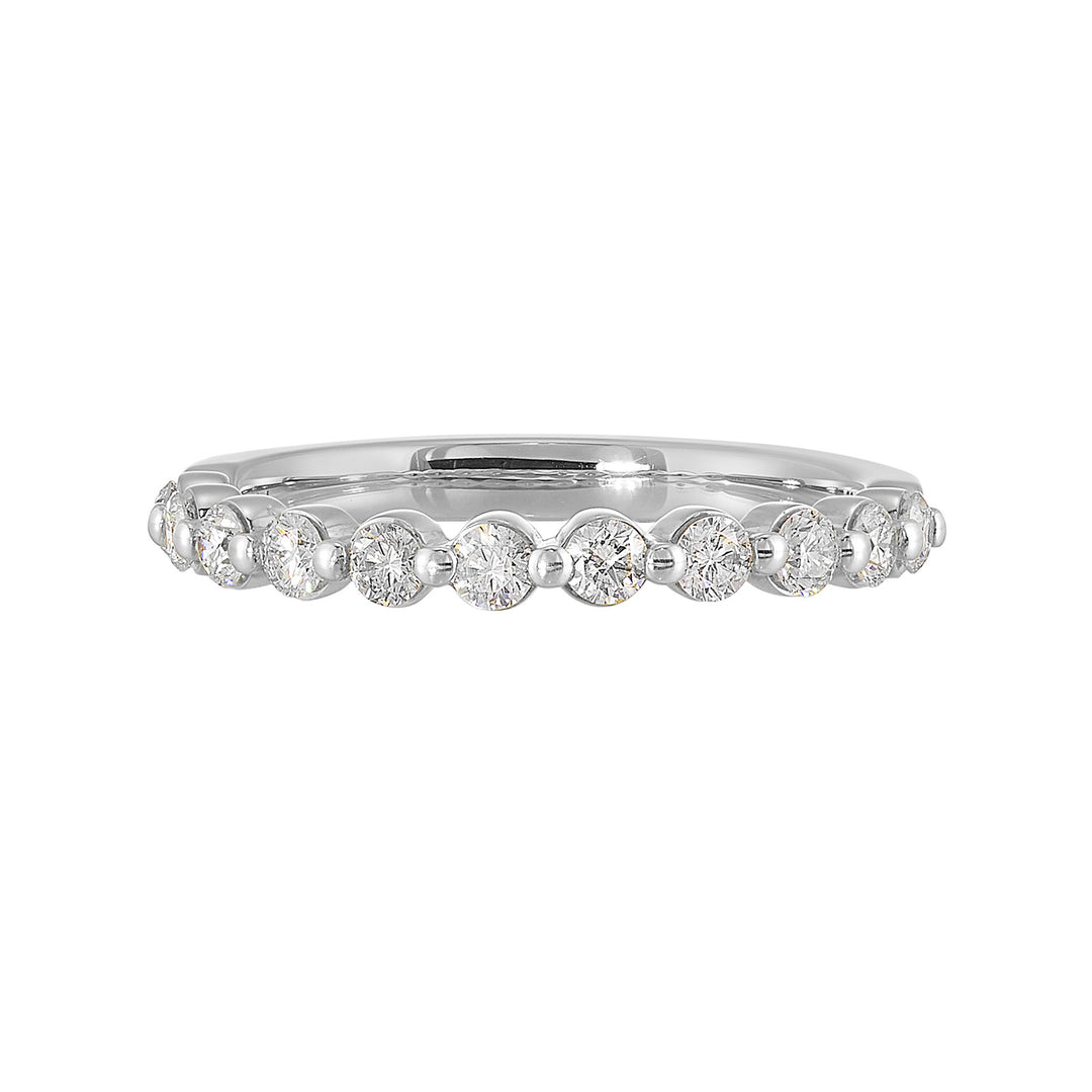 89 Facet 14Kt White Gold Diamond 1/2Ctw Ring