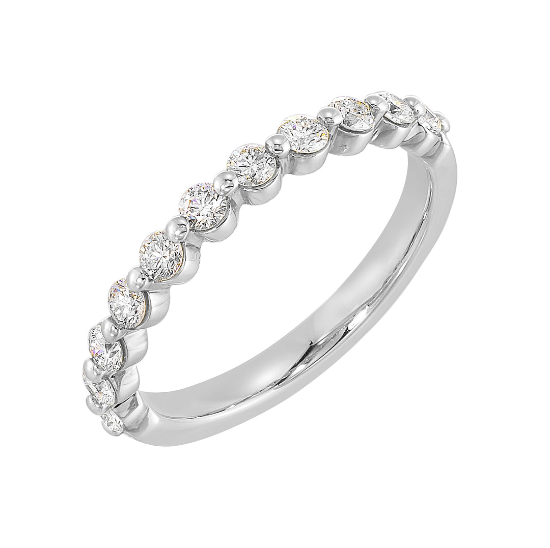 89 Facet 14Kt White Gold Diamond 1/2Ctw Ring