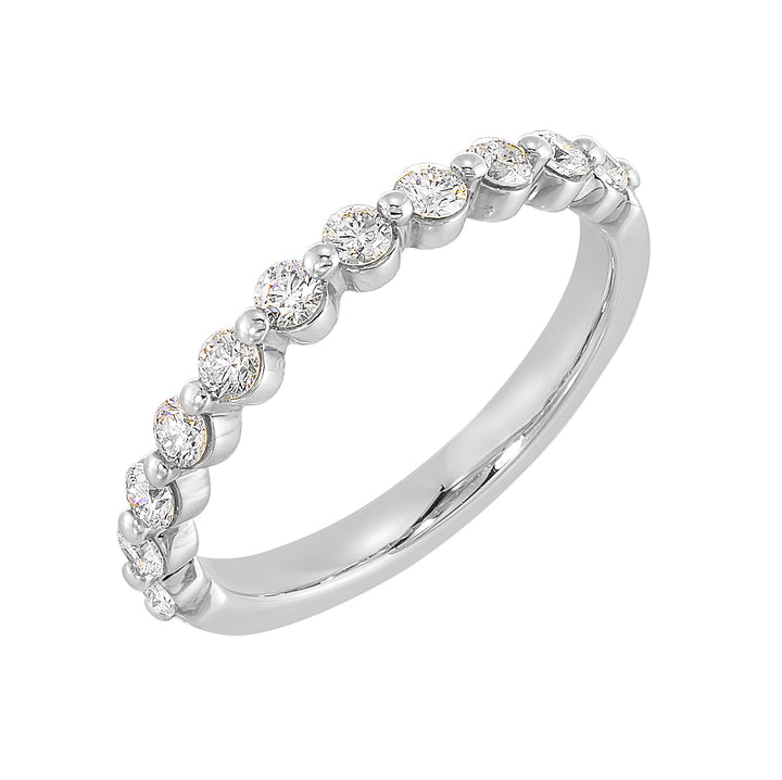 89 Facet 14Kt White Gold Diamond 1/2Ctw Ring