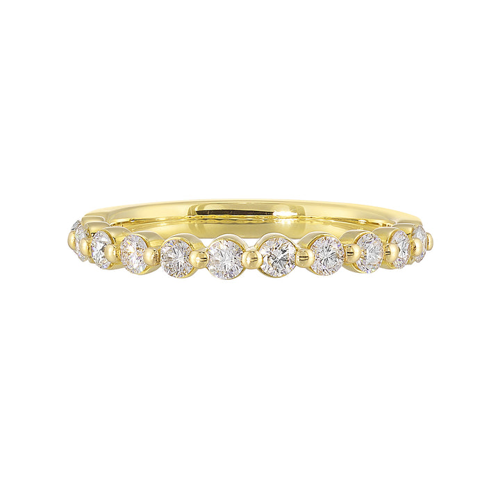 89 Facet 14Kt Yellow Gold Diamond 1/2Ctw Ring