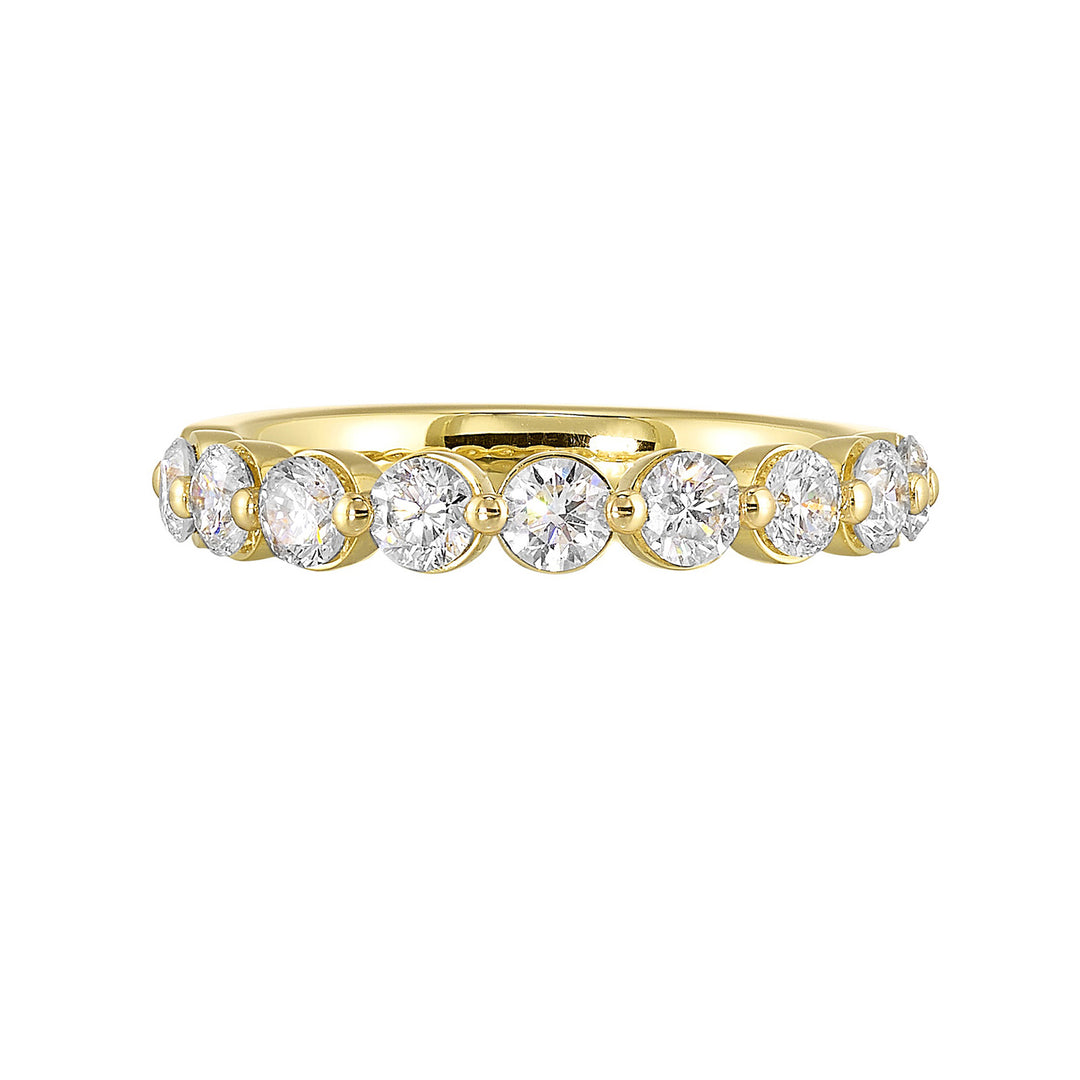 89 Facet 14Kt Yellow Gold Diamond 3/4Ctw Ring