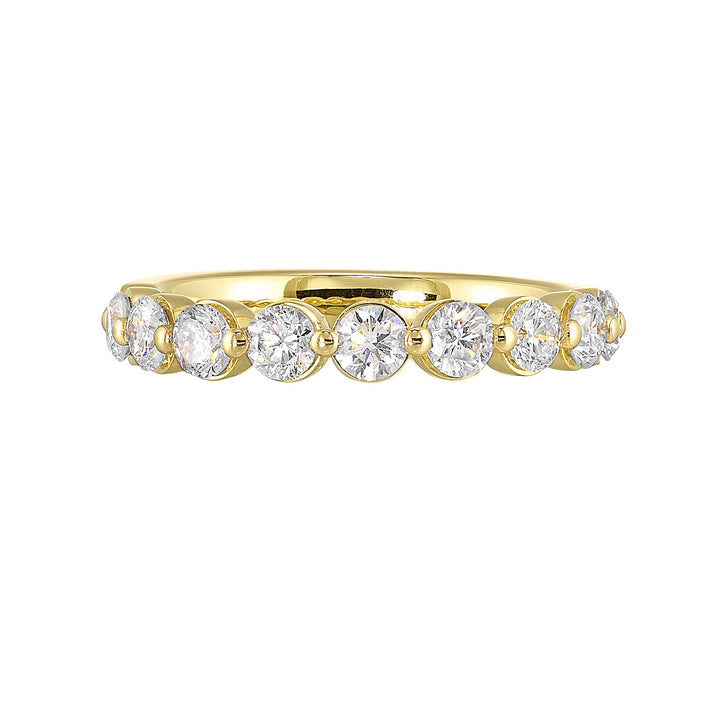 89 Facet 14Kt Yellow Gold Diamond 3/4Ctw Ring