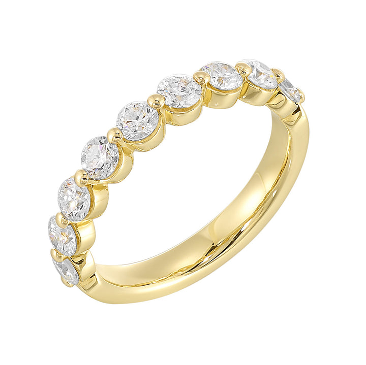 89 Facet 14Kt Yellow Gold Diamond 3/4Ctw Ring