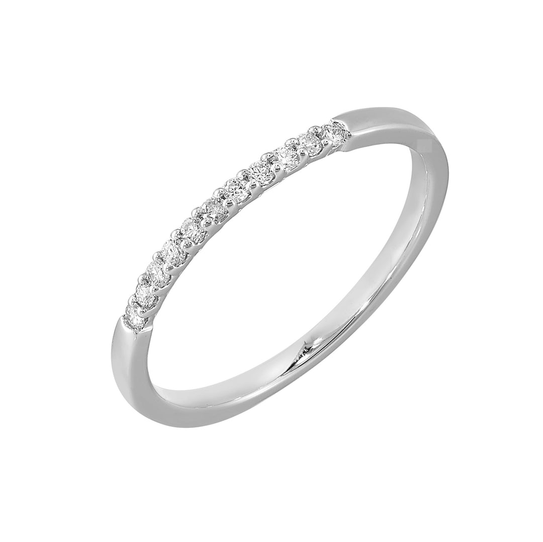 14Kt White Gold Diamond 1/10Ctw Ring