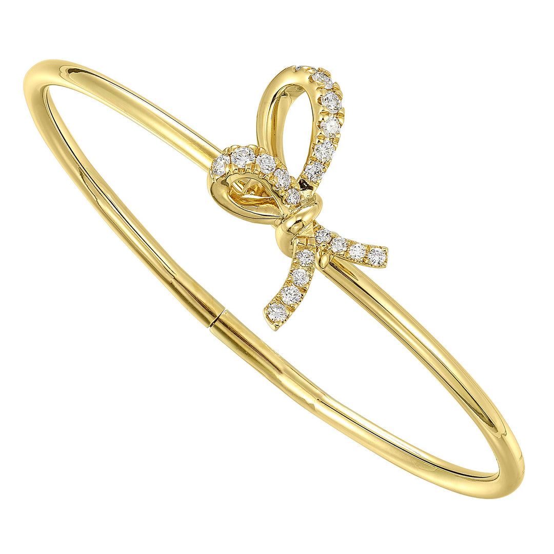 14Kt Yellow Gold Diamond 1/2Ctw Bangle