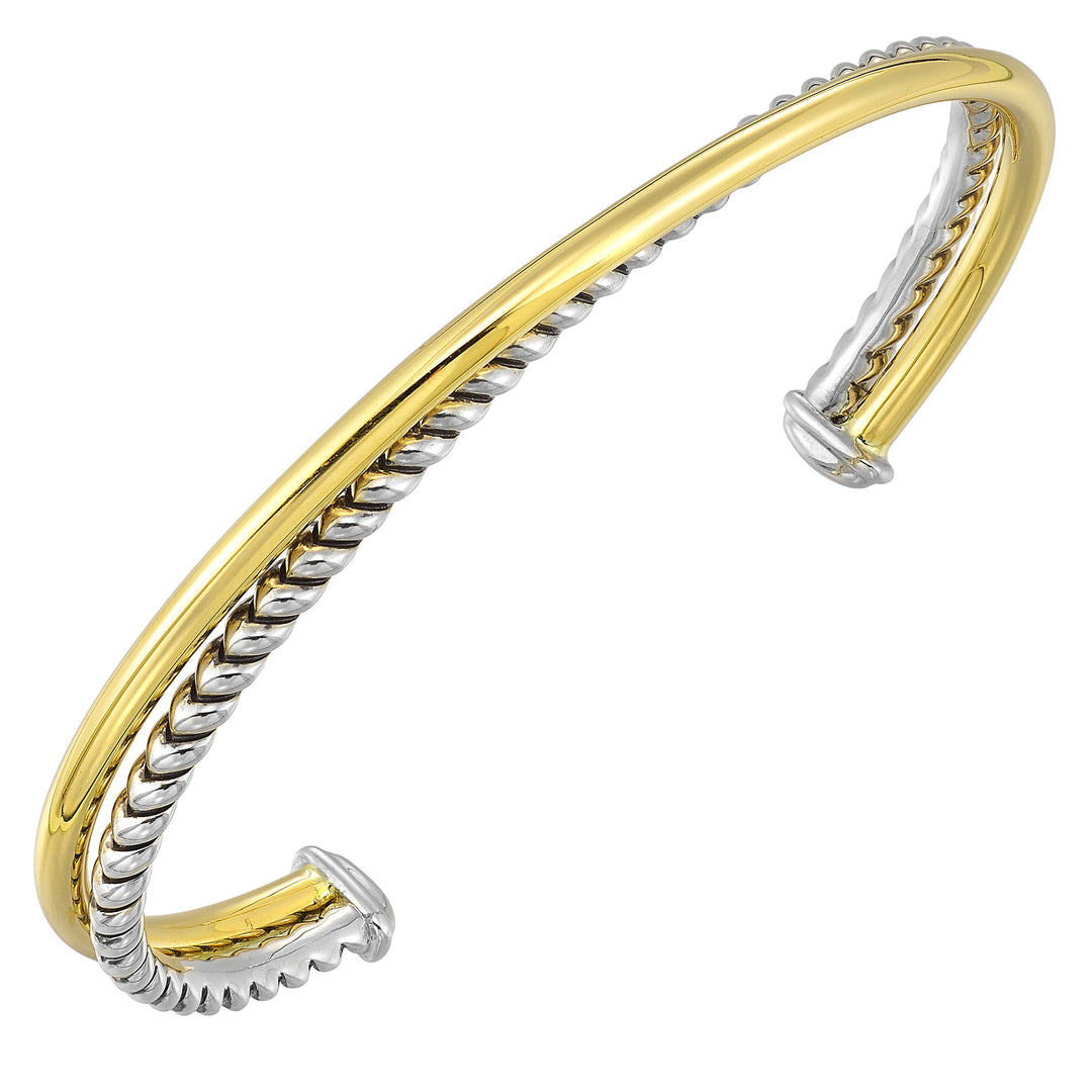 Gold Silver White Yellow Bangle