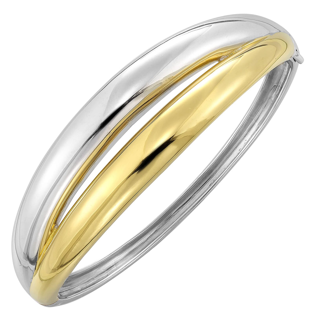 Silver White Yellow Bangle