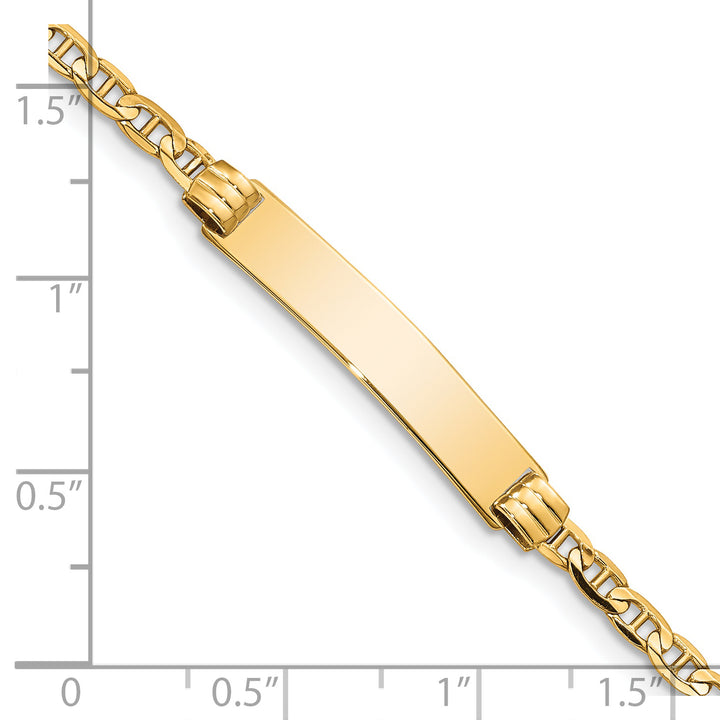 14k Childrens Anchor Link ID Bracelet