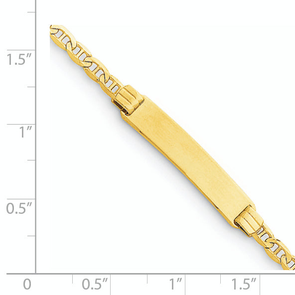 14k Childrens Anchor Link ID Bracelet