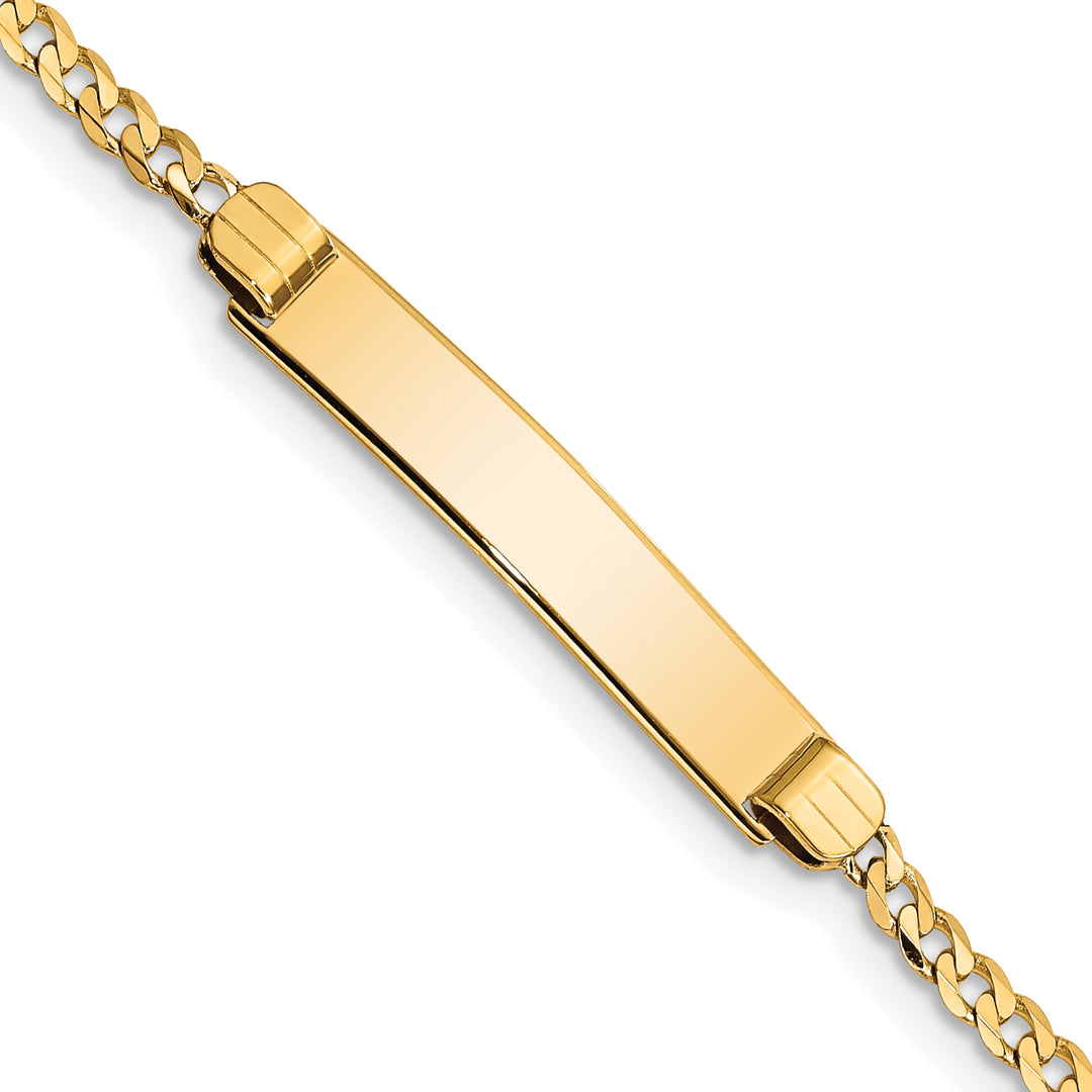 14k Childrens Curb Link ID Bracelet