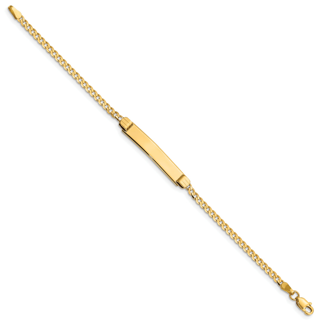 14k Childrens Curb Link ID Bracelet
