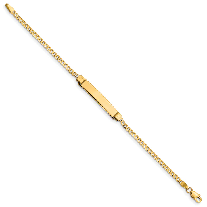 14k Childrens Curb Link ID Bracelet