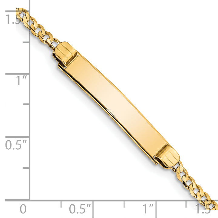 14k Childrens Curb Link ID Bracelet