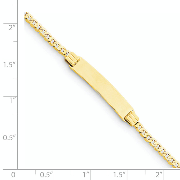 14k Childrens Curb Link ID Bracelet
