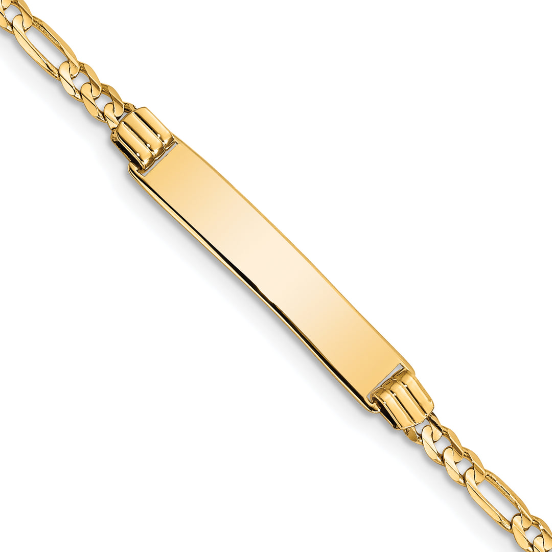 14k Childrens Figaro Link ID Bracelet