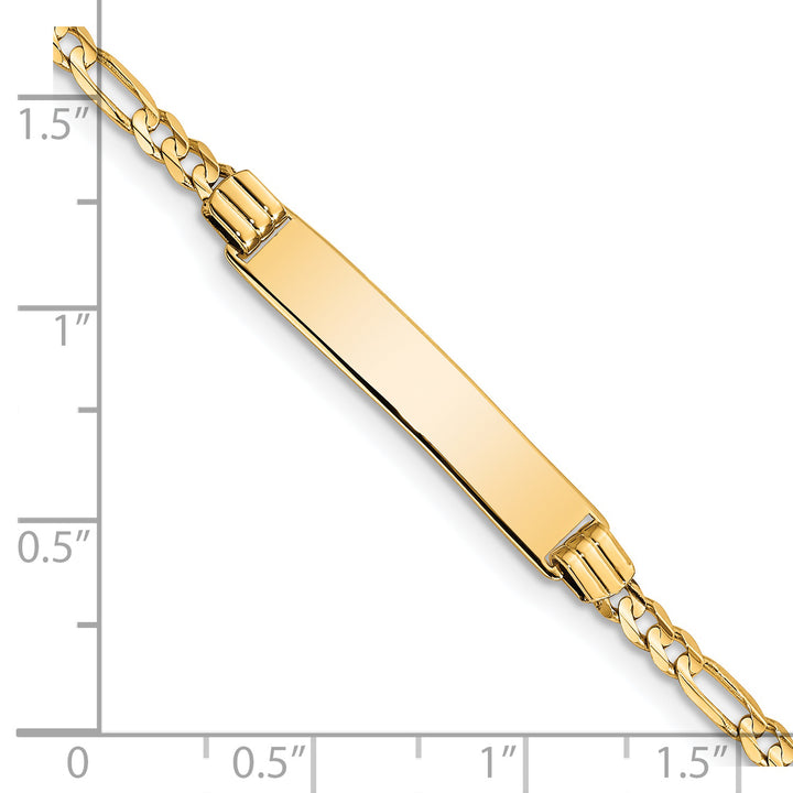 14k Childrens Figaro Link ID Bracelet