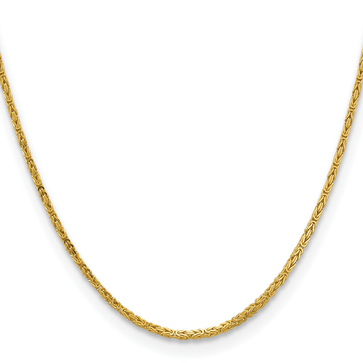 14k 2mm Byzantine Chain
