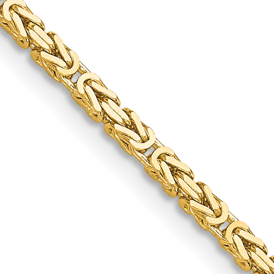 14k 2mm Byzantine Chain